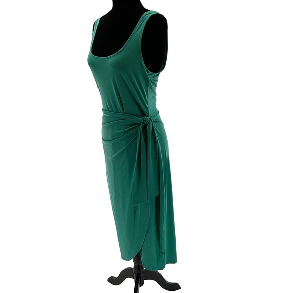intempo Dresses & Skirts - Intempo Wrap Dress Green Medium low scoop sleeveless